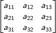 Matriks Ordo 3 × 3